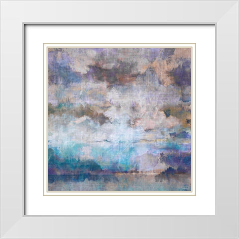 Cascadia I White Modern Wood Framed Art Print with Double Matting by Butler, John