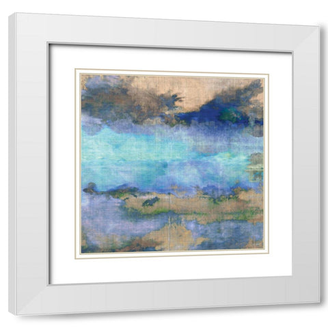 Cascadia II White Modern Wood Framed Art Print with Double Matting by Butler, John