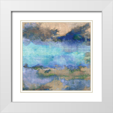 Cascadia II White Modern Wood Framed Art Print with Double Matting by Butler, John