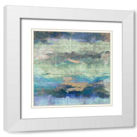 Cascadia III White Modern Wood Framed Art Print with Double Matting by Butler, John