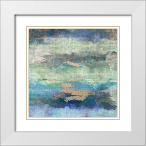 Cascadia III White Modern Wood Framed Art Print with Double Matting by Butler, John