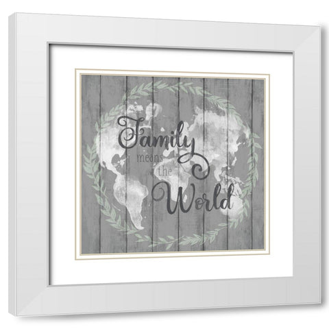 Family Means The White Modern Wood Framed Art Print with Double Matting by Knutsen, Conrad