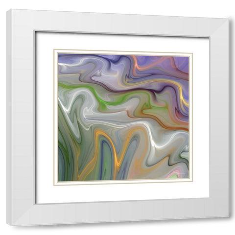 Vape I White Modern Wood Framed Art Print with Double Matting by Burghardt, James