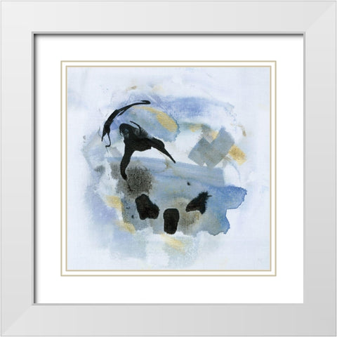 Cool Water IV White Modern Wood Framed Art Print with Double Matting by Jill, Susan