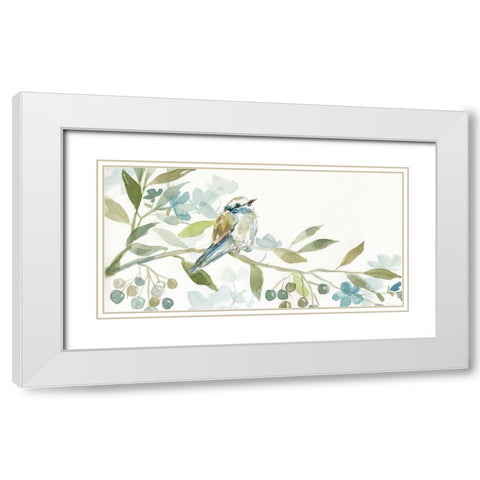 Beginning of White Modern Wood Framed Art Print with Double Matting by Robinson, Carol