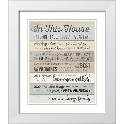 In This White Modern Wood Framed Art Print with Double Matting by CAD DESIGNS