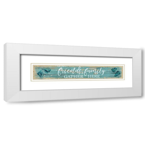 Friends And White Modern Wood Framed Art Print with Double Matting by Robinson, Carol