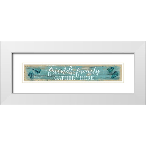 Friends And White Modern Wood Framed Art Print with Double Matting by Robinson, Carol