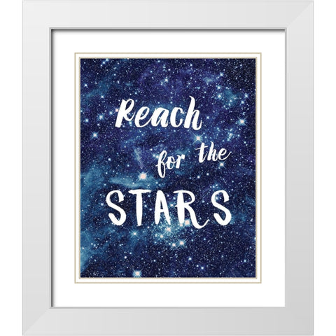 Reach For The White Modern Wood Framed Art Print with Double Matting by Murray, Amanda