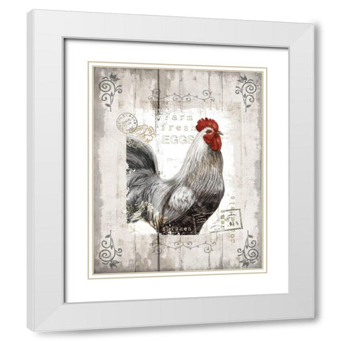 Farm Fresh White Modern Wood Framed Art Print with Double Matting by Knutsen, Conrad