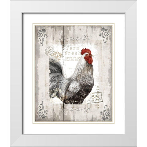 Farm Fresh White Modern Wood Framed Art Print with Double Matting by Knutsen, Conrad