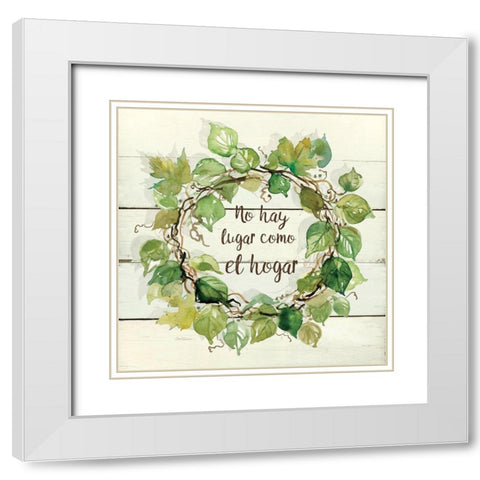 El Hogar White Modern Wood Framed Art Print with Double Matting by Robinson, Carol