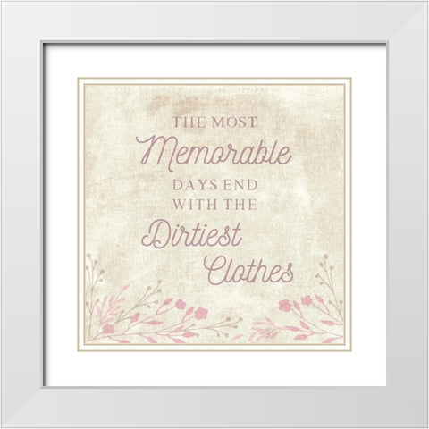 Dirtiest Clothes White Modern Wood Framed Art Print with Double Matting by Murray, Amanda