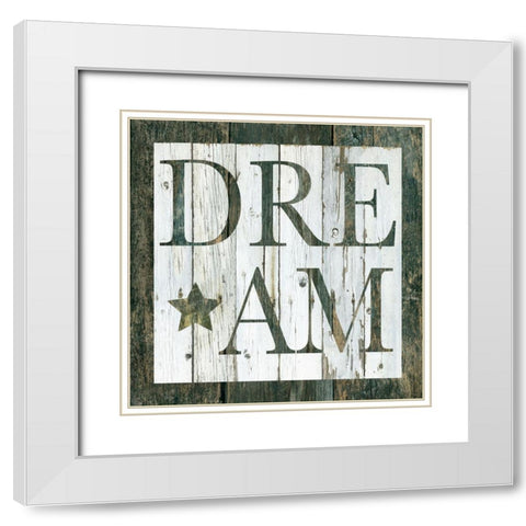 Wood Dream White Modern Wood Framed Art Print with Double Matting by Robinson, Carol