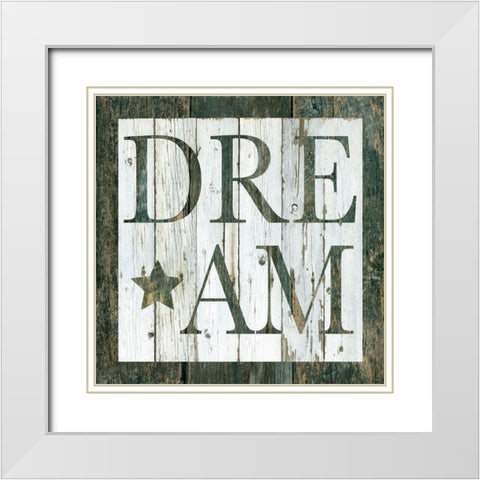 Wood Dream White Modern Wood Framed Art Print with Double Matting by Robinson, Carol