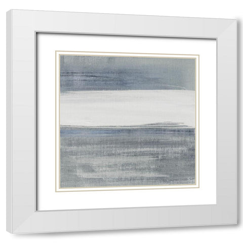 Weathered I White Modern Wood Framed Art Print with Double Matting by Jill, Susan