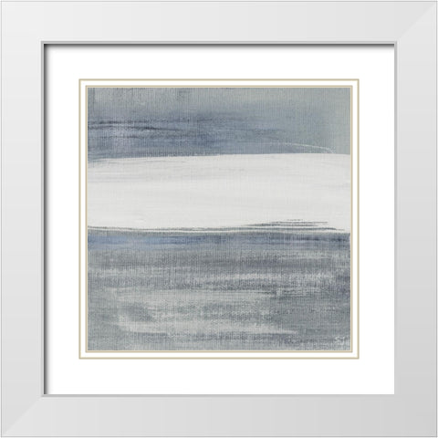 Weathered I White Modern Wood Framed Art Print with Double Matting by Jill, Susan
