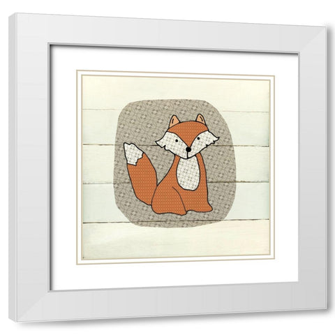 Woodland White Modern Wood Framed Art Print with Double Matting by Robinson, Carol