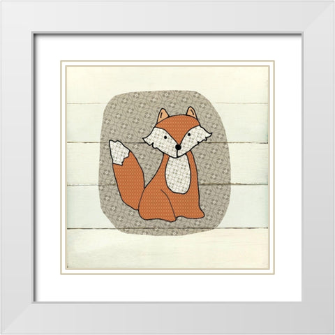 Woodland White Modern Wood Framed Art Print with Double Matting by Robinson, Carol