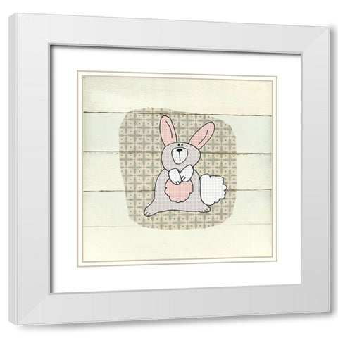 Woodland White Modern Wood Framed Art Print with Double Matting by Robinson, Carol