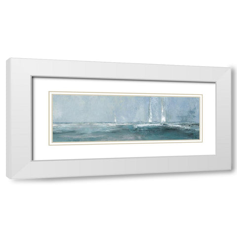 Headed Out White Modern Wood Framed Art Print with Double Matting by Robinson, Carol