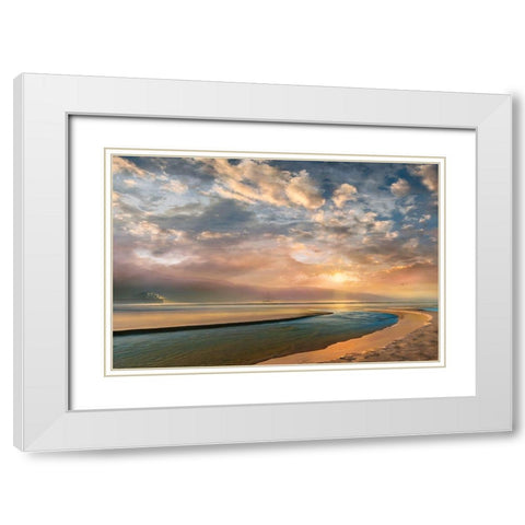 Changing White Modern Wood Framed Art Print with Double Matting by Calascibetta, Mike