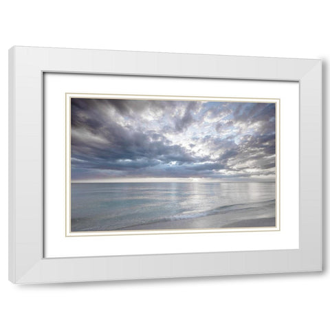 Naples Light White Modern Wood Framed Art Print with Double Matting by Delimont, Danita