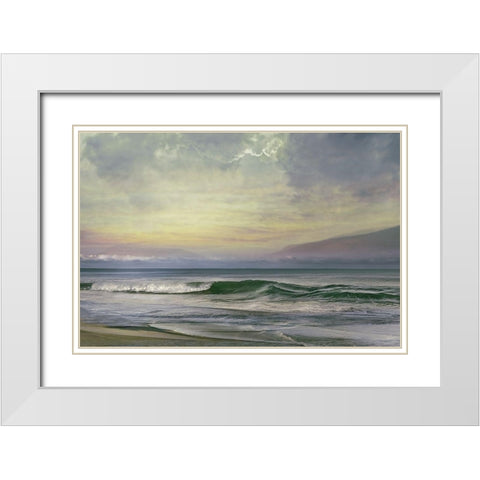 Our View White Modern Wood Framed Art Print with Double Matting by Calascibetta, Mike