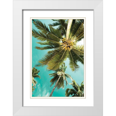 Palms Up White Modern Wood Framed Art Print with Double Matting by Delimont, Danita