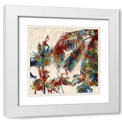 Tropical Punch II White Modern Wood Framed Art Print with Double Matting by Craven, Katrina