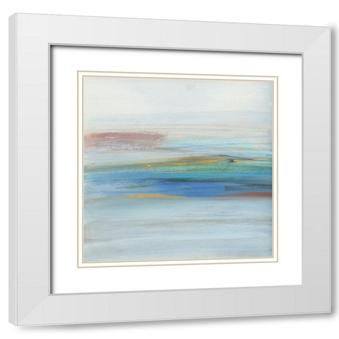 Milan I White Modern Wood Framed Art Print with Double Matting by Jill, Susan