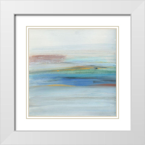 Milan I White Modern Wood Framed Art Print with Double Matting by Jill, Susan