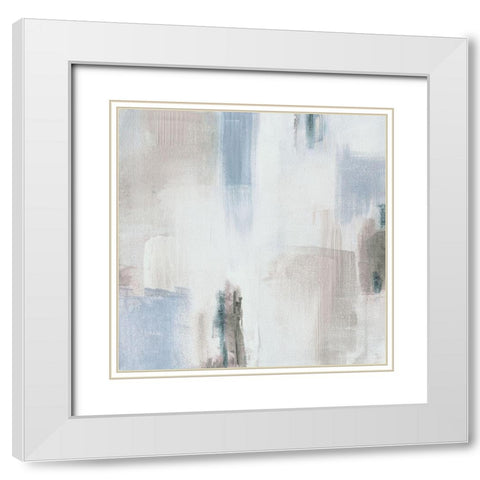 Morning Lake I White Modern Wood Framed Art Print with Double Matting by Jill, Susan