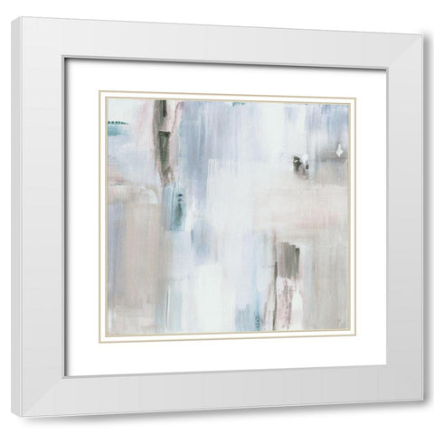 Morning Lake II White Modern Wood Framed Art Print with Double Matting by Jill, Susan