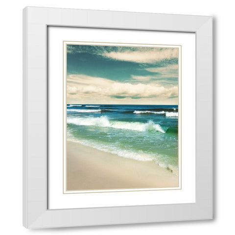 Enchanting Day White Modern Wood Framed Art Print with Double Matting by Nan