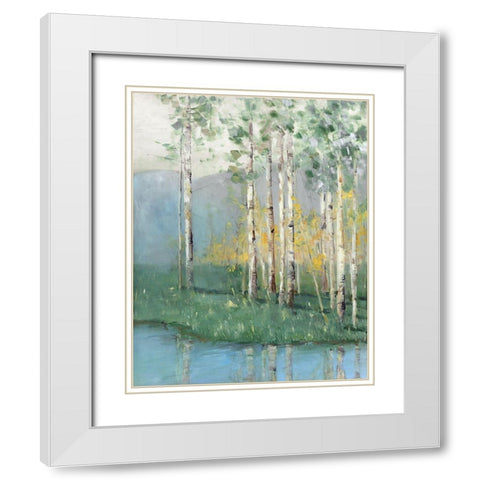 Birch White Modern Wood Framed Art Print with Double Matting by Swatland, Sally