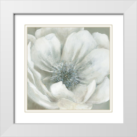 Opalescence I White Modern Wood Framed Art Print with Double Matting by Robinson, Carol