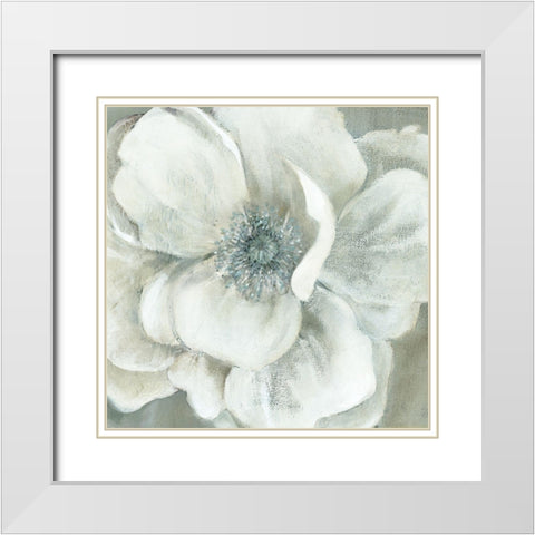 Opalescence II White Modern Wood Framed Art Print with Double Matting by Robinson, Carol