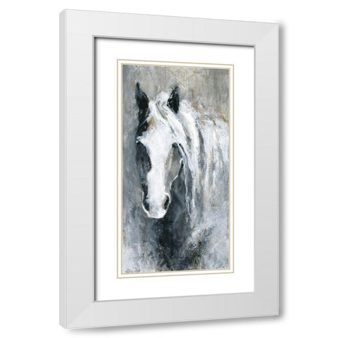 Morning Greeting White Modern Wood Framed Art Print with Double Matting by Robinson, Carol