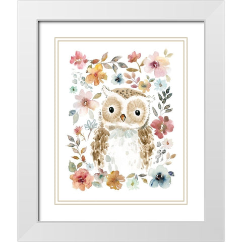 Flowers and White Modern Wood Framed Art Print with Double Matting by Robinson, Carol