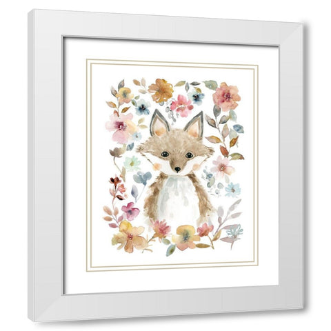 Flowers and White Modern Wood Framed Art Print with Double Matting by Robinson, Carol