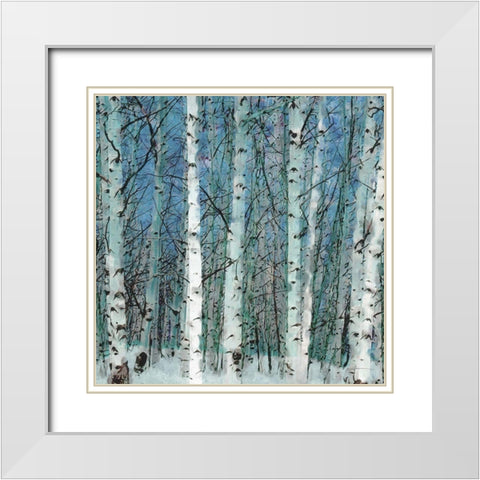 Birchgrove White Modern Wood Framed Art Print with Double Matting by Burghardt, James