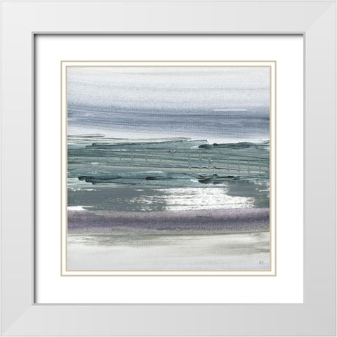 Sahara I White Modern Wood Framed Art Print with Double Matting by Jill, Susan