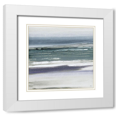 Sahara II White Modern Wood Framed Art Print with Double Matting by Jill, Susan