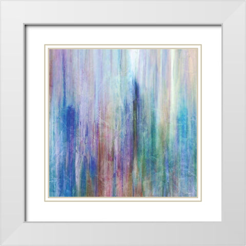 Mistify I White Modern Wood Framed Art Print with Double Matting by Butler, John