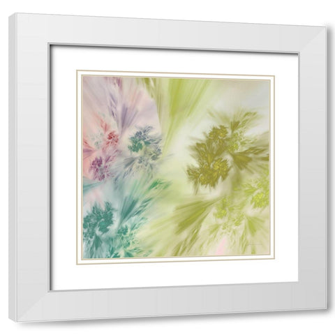 Whisper I White Modern Wood Framed Art Print with Double Matting by Burghardt, James