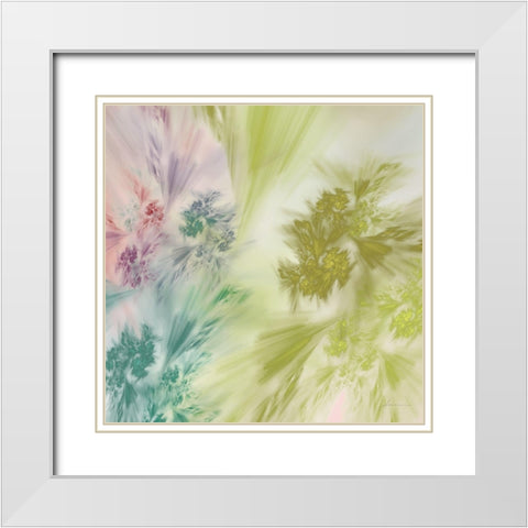 Whisper I White Modern Wood Framed Art Print with Double Matting by Burghardt, James