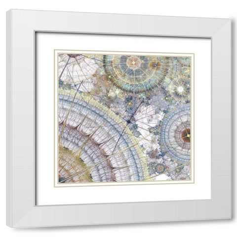 Clockworks II White Modern Wood Framed Art Print with Double Matting by Burghardt, James