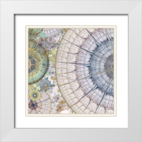 Clockworks III White Modern Wood Framed Art Print with Double Matting by Burghardt, James