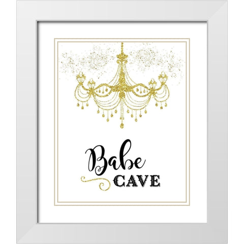 Babe Cave White Modern Wood Framed Art Print with Double Matting by Murray, Amanda